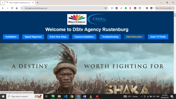 DSTV Agency Rustenburg Website Design